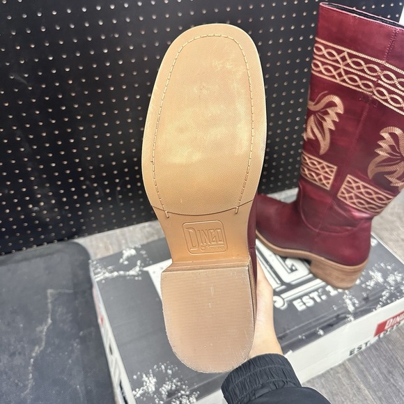 Dingo Womens Avalon Merlot Leather Size 11 Vintage Fashion Boots - Picture 8 of 12